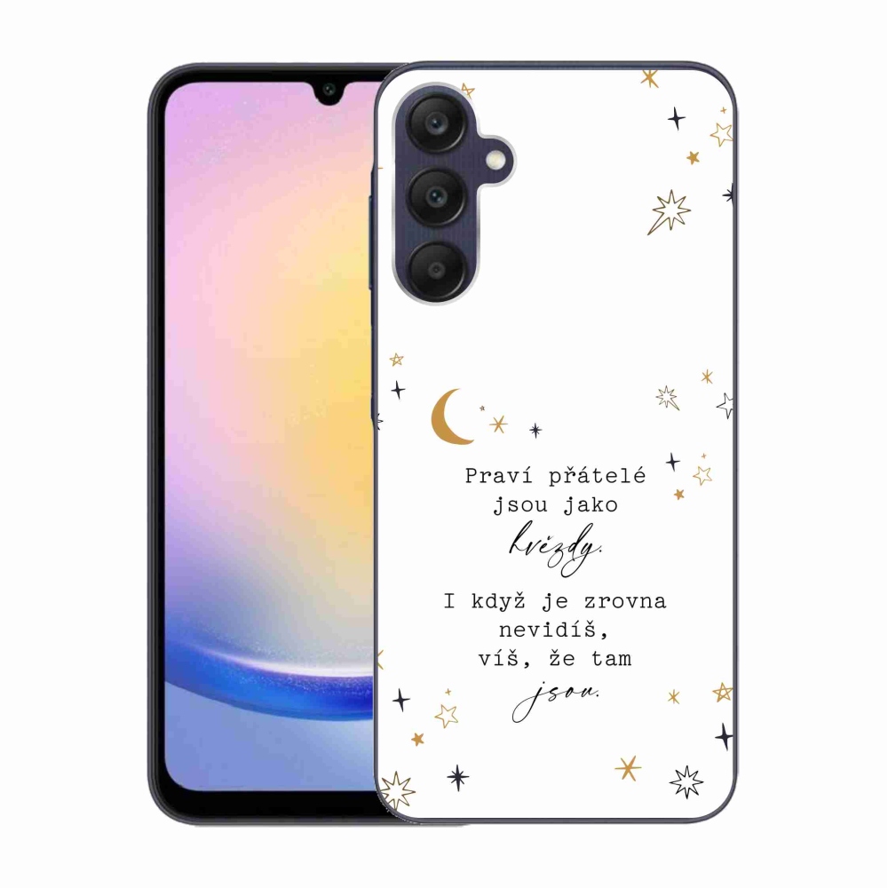 Gelový kryt mmCase na Samsung Galaxy A25 5G - citát 6 bílé pozadí