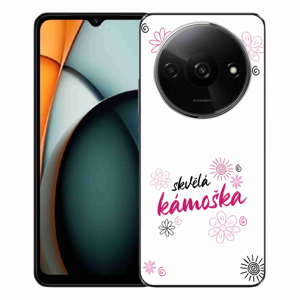 Gelový kryt mmCase na Xiaomi Redmi A3  - skvělá kámoška bílé pozadí