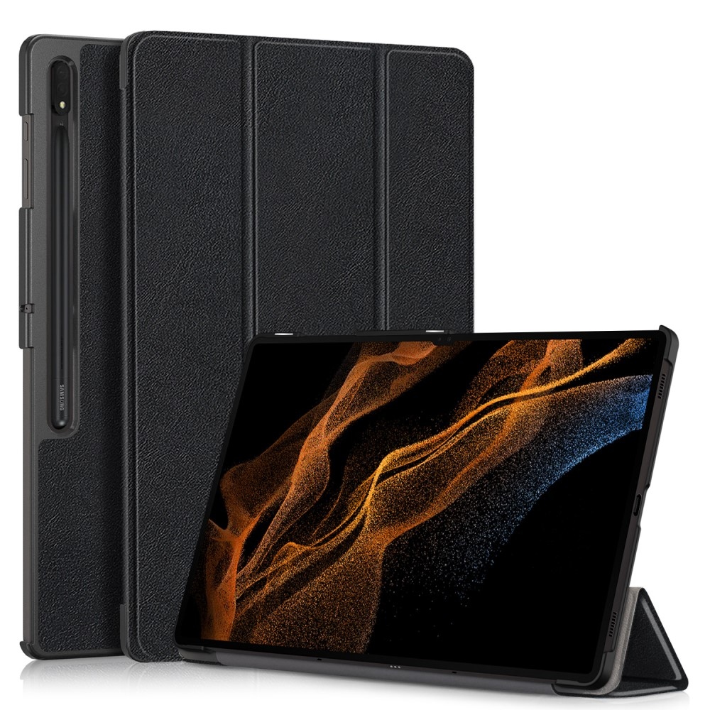 Case chytré zavírací pouzdro na Samsung Galaxy Tab S9 Ultra - černé