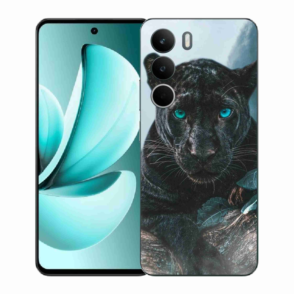 Gelový kryt mmCase na Realme C71 - černý panter