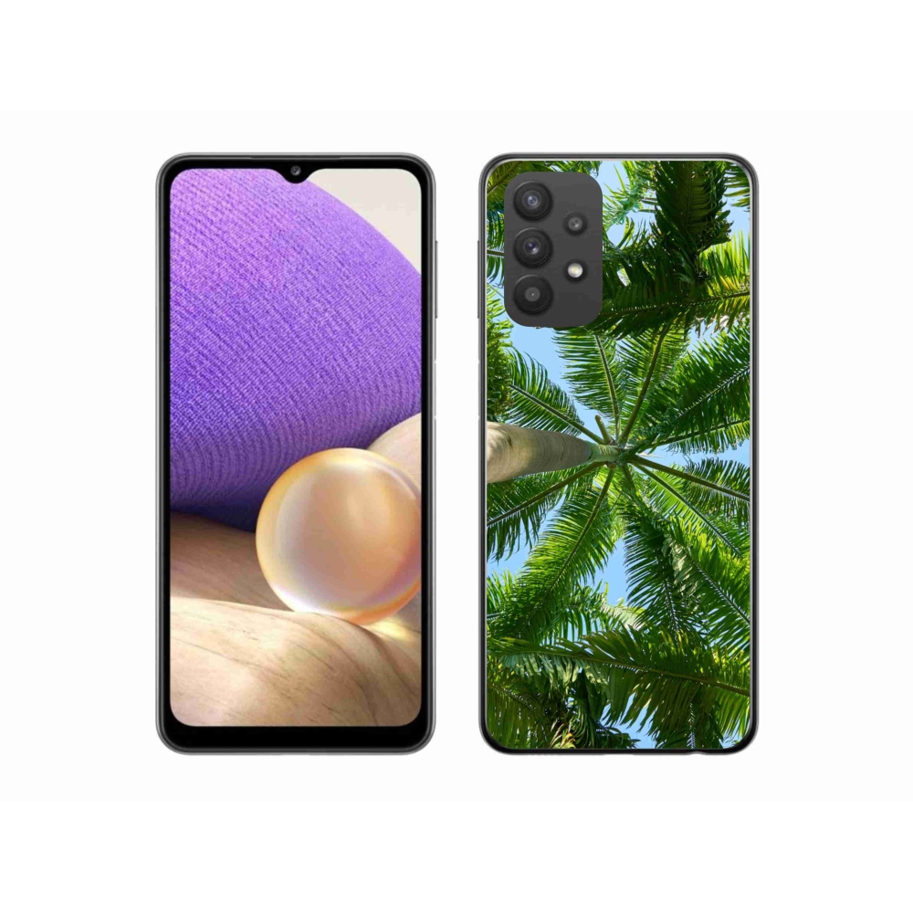 Gelový kryt mmCase na Samsung Galaxy A32 5G - palmy