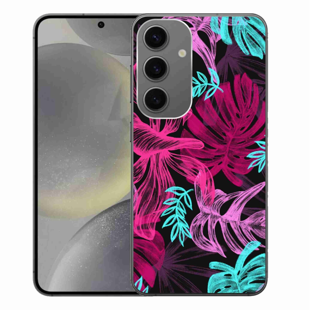 Gelový kryt mmCase na Samsung Galaxy S24+ - květiny 1