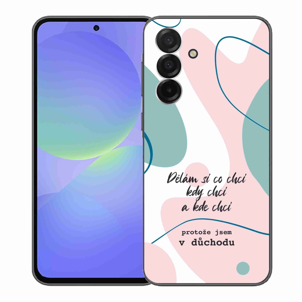 Gelový kryt mmCase na Samsung Galaxy A36 5G - vtipný text 10 bílé pozadí