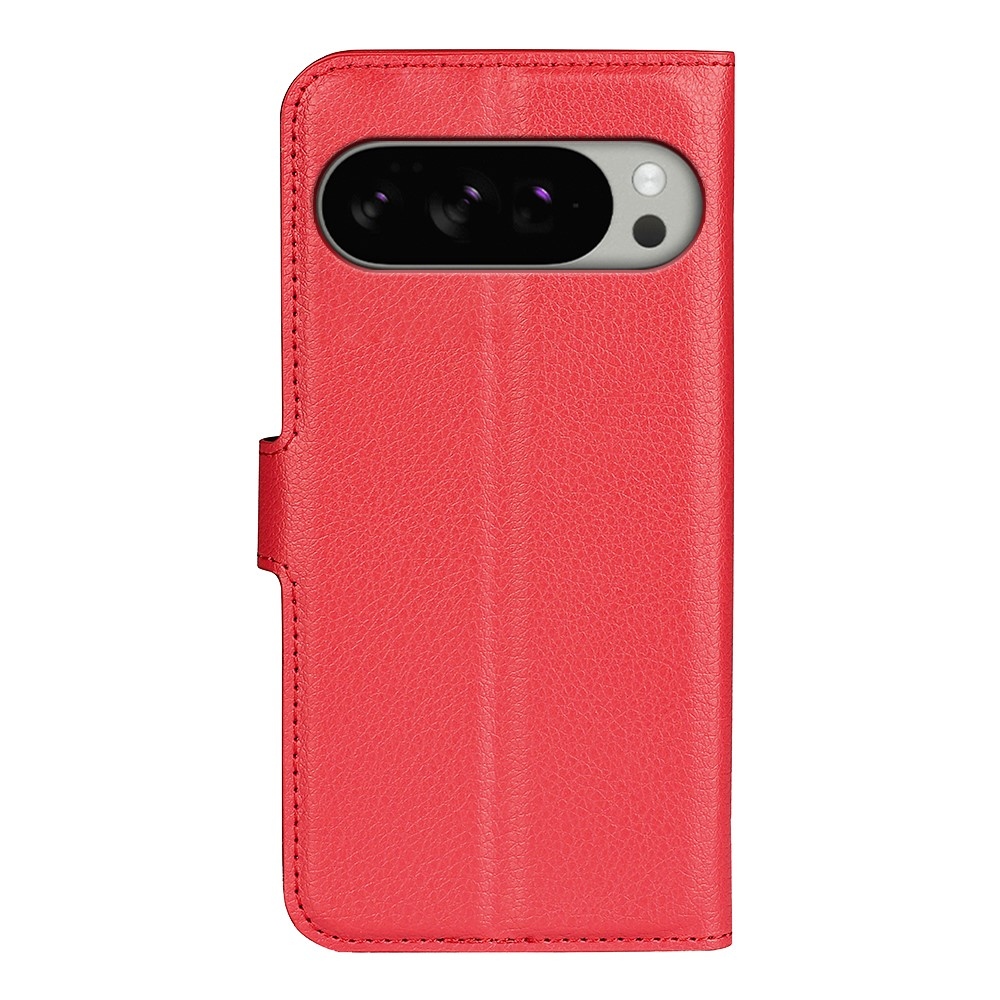 Litchi knížkové pouzdro na Google Pixel 10 Pro XL - červené