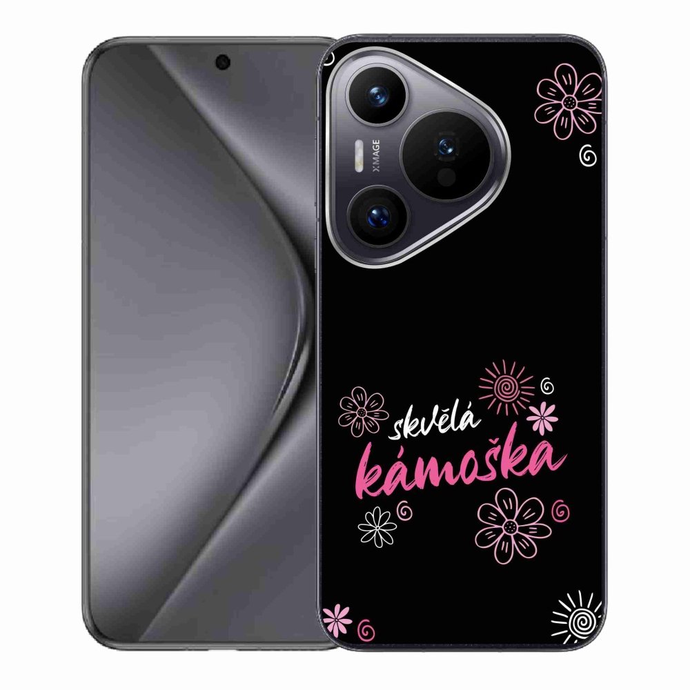 Gelový kryt mmCase na Huawei Pura 70 - skvělá kámoška černé pozadí