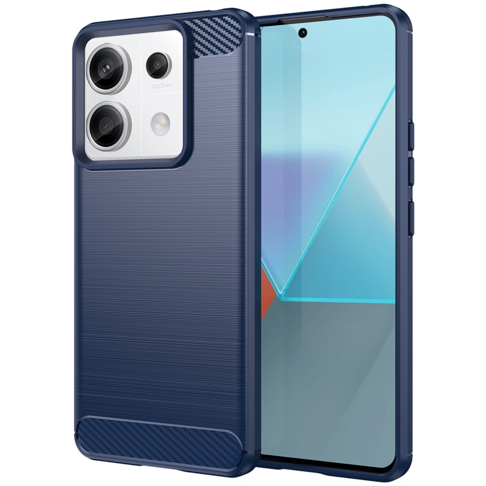 Carbon odolný gelový obal na Xiaomi Redmi Note 13 Pro 5G/Poco X6 5G - modrý