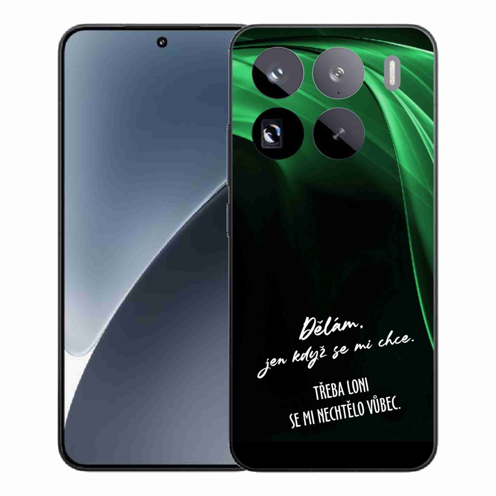 Gelový kryt mmCase na Xiaomi 15 Pro - vtipný text 12 černé pozadí