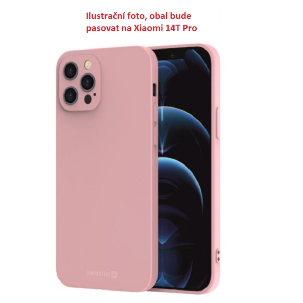 Obal SWISSTEN Soft Joy na Xiaomi 14T Pro - růžový