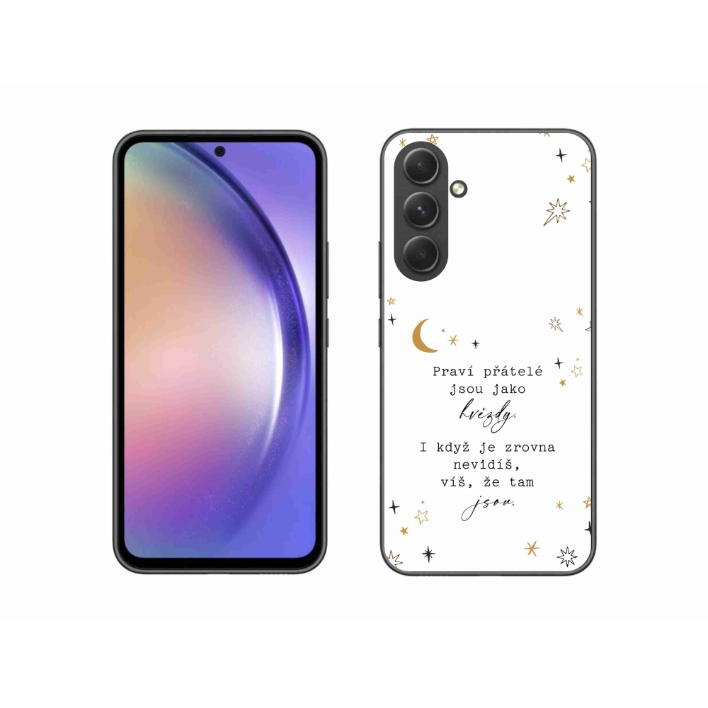 Gelový kryt mmCase na Samsung Galaxy A54 5G - citát 6 bílé pozadí