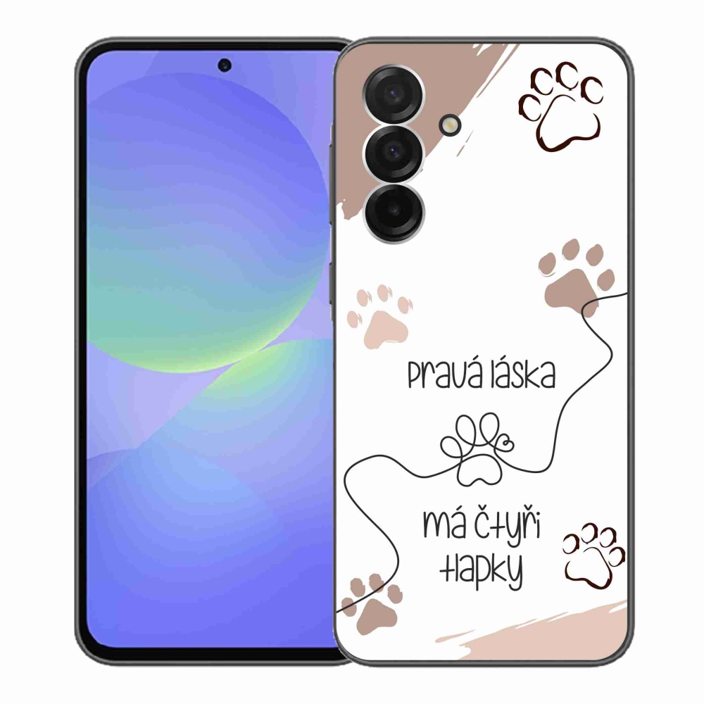 Gelový kryt mmCase na Samsung Galaxy A36 5G - psí motiv 1 bílé pozadí