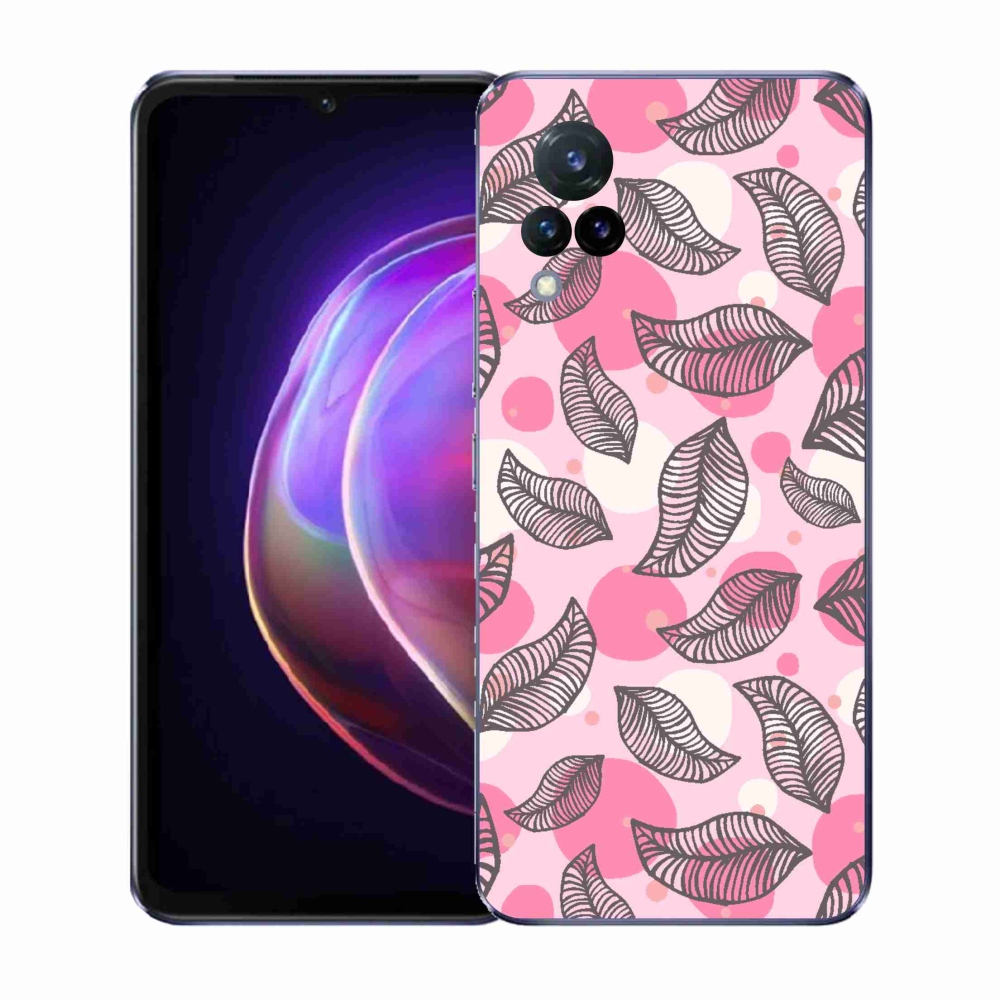 Gelový kryt mmCase na Vivo V21 4G/5G - kreslené padající listy