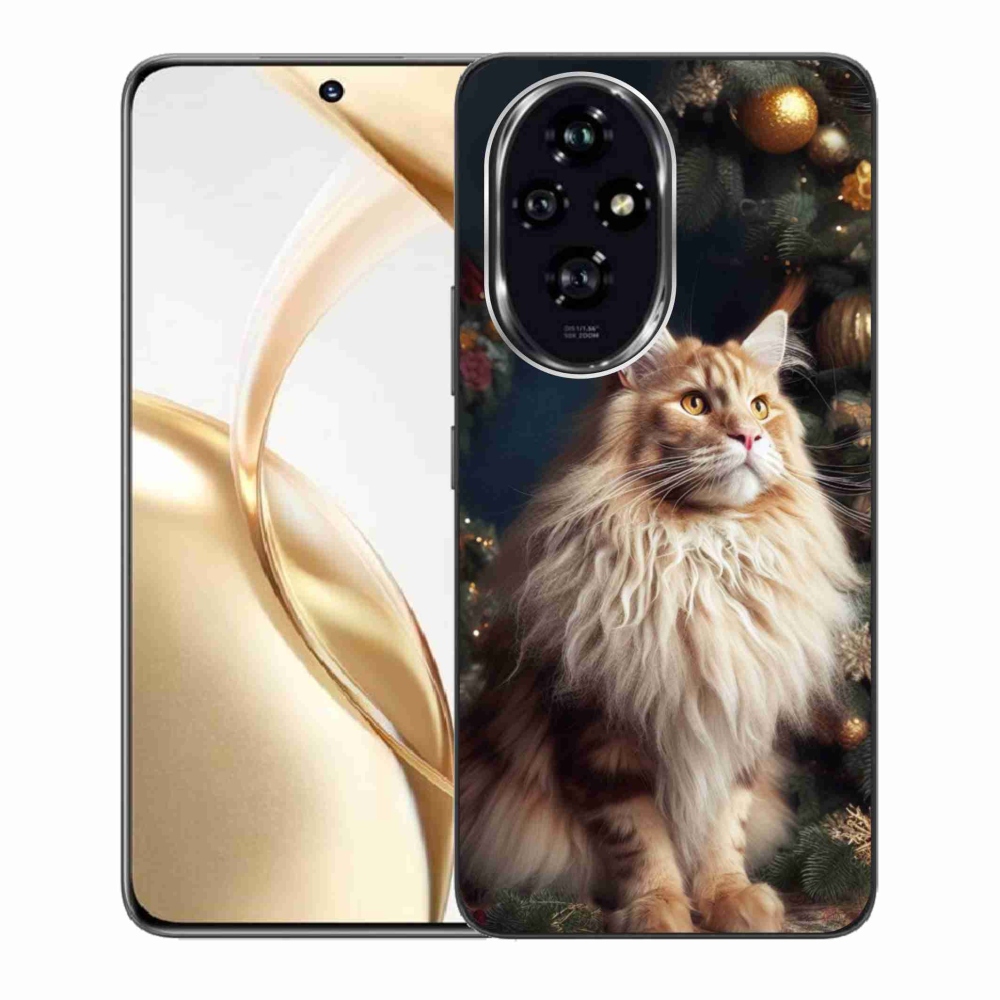 Gelový kryt mmCase na Honor 200 5G - kočka u stromku