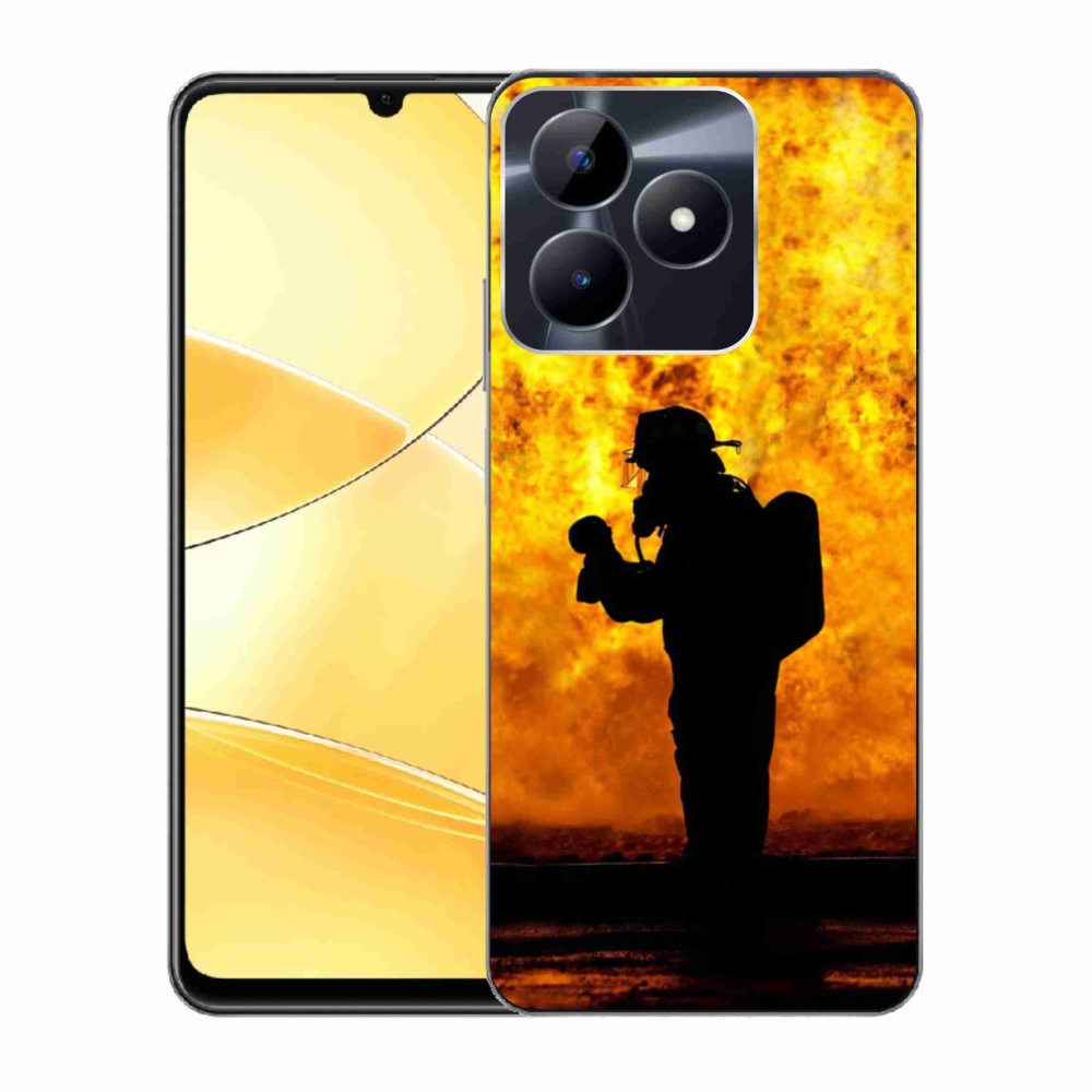 Gelový kryt mmCase na Realme C51/C53 - hasič