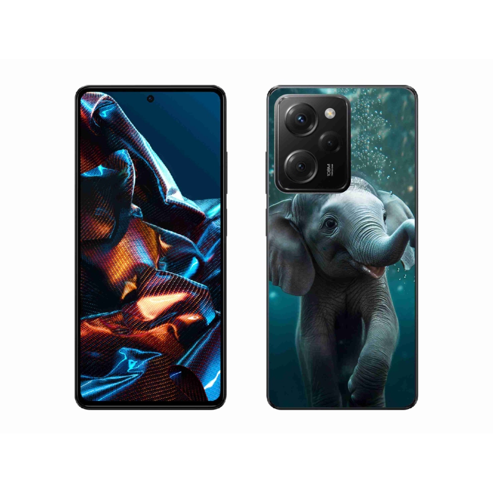 Gelový kryt mmCase na Xiaomi Poco X5 Pro 5G - slůně pod vodou
