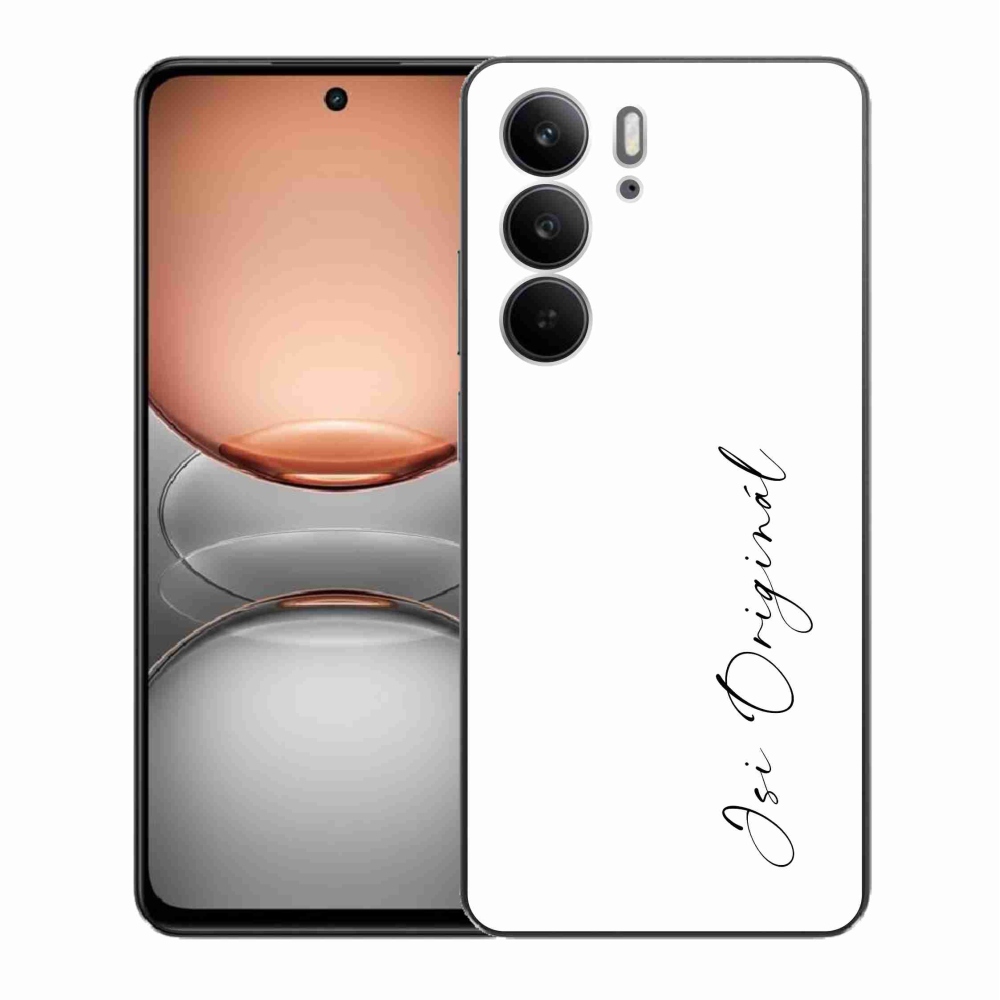 Gelový kryt mmCase na Realme C75 - jsi originál bílé pozadí