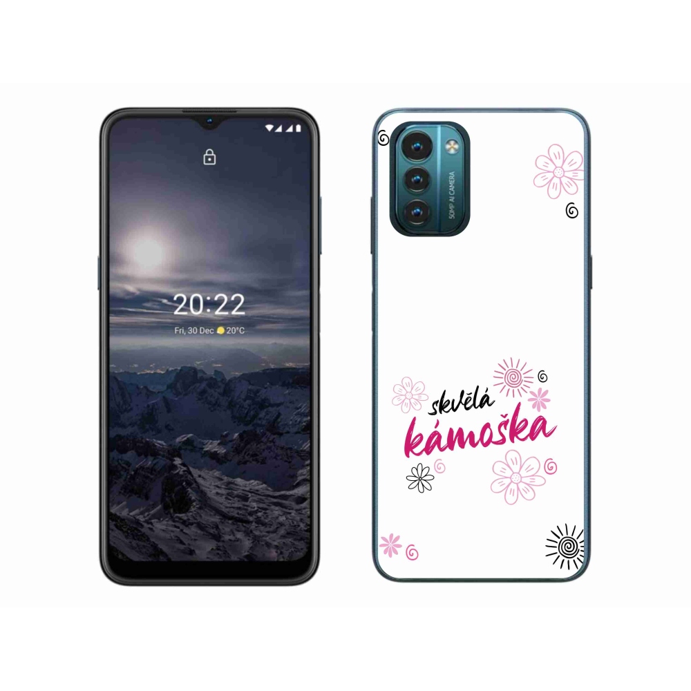 Gelový kryt mmCase na Nokia G11/G21 - skvělá kámoška bílé pozadí