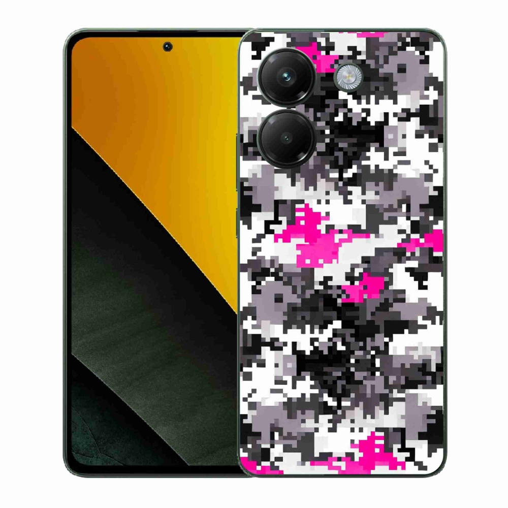 Gelový kryt mmCase na Xiaomi Poco M7 Pro 5G - maskáčový vzor 4