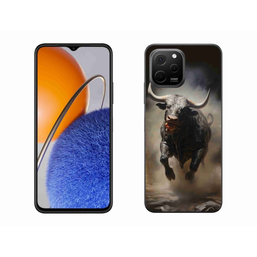 Gelový kryt mmCase na Huawei Nova Y61 - rozzuřený býk