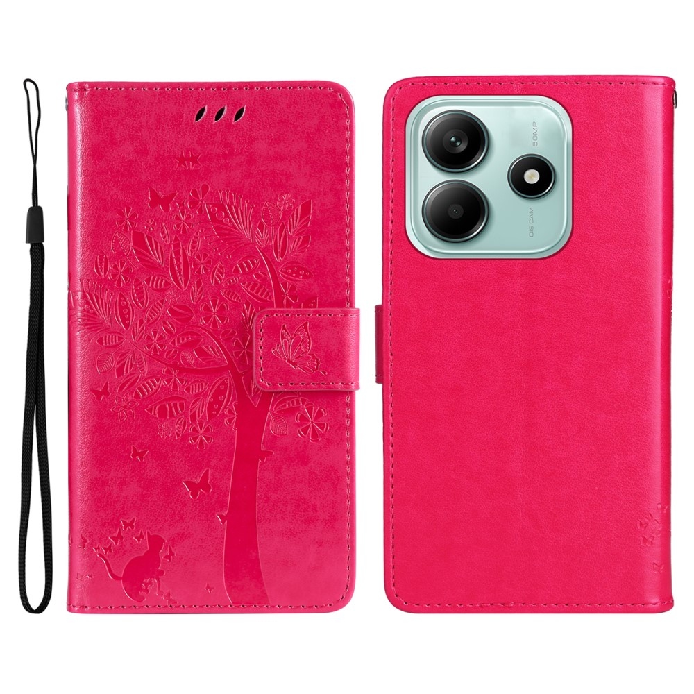 Trees knížkové pouzdro na Xiaomi Redmi Note 14 5G - rose