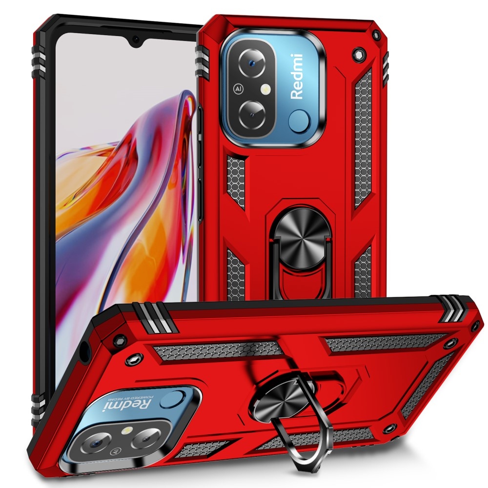 Ring odolný kryt na Xiaomi Redmi 12C - červený