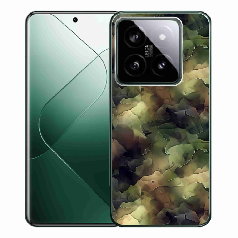 Gelový kryt mmCase na Xiaomi 14 Pro - maskáčový vzor 10