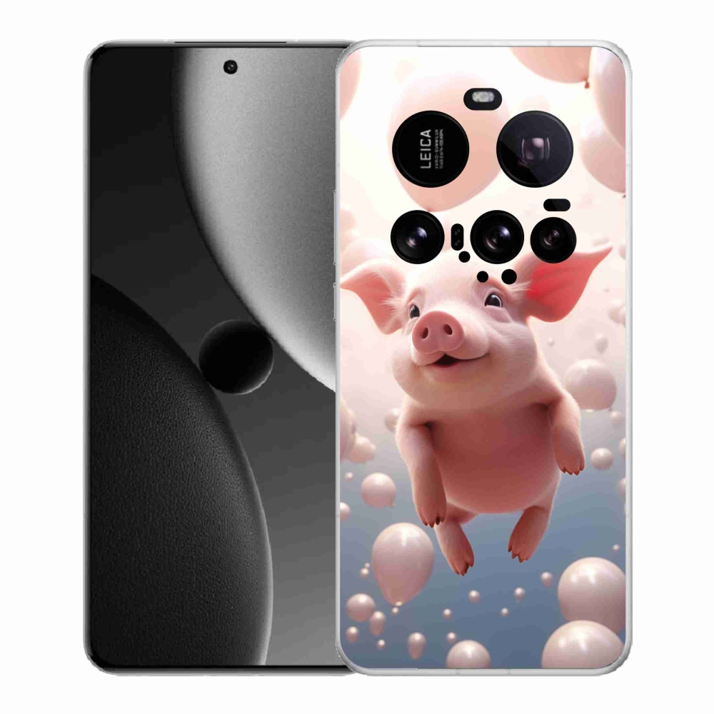 Gelový kryt mmCase na Xiaomi 15 Ultra - prasátko s balónky