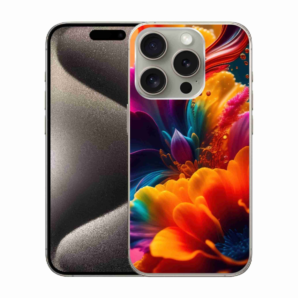 Gelový kryt mmCase na iPhone 15 Pro - abstraktní motiv 2