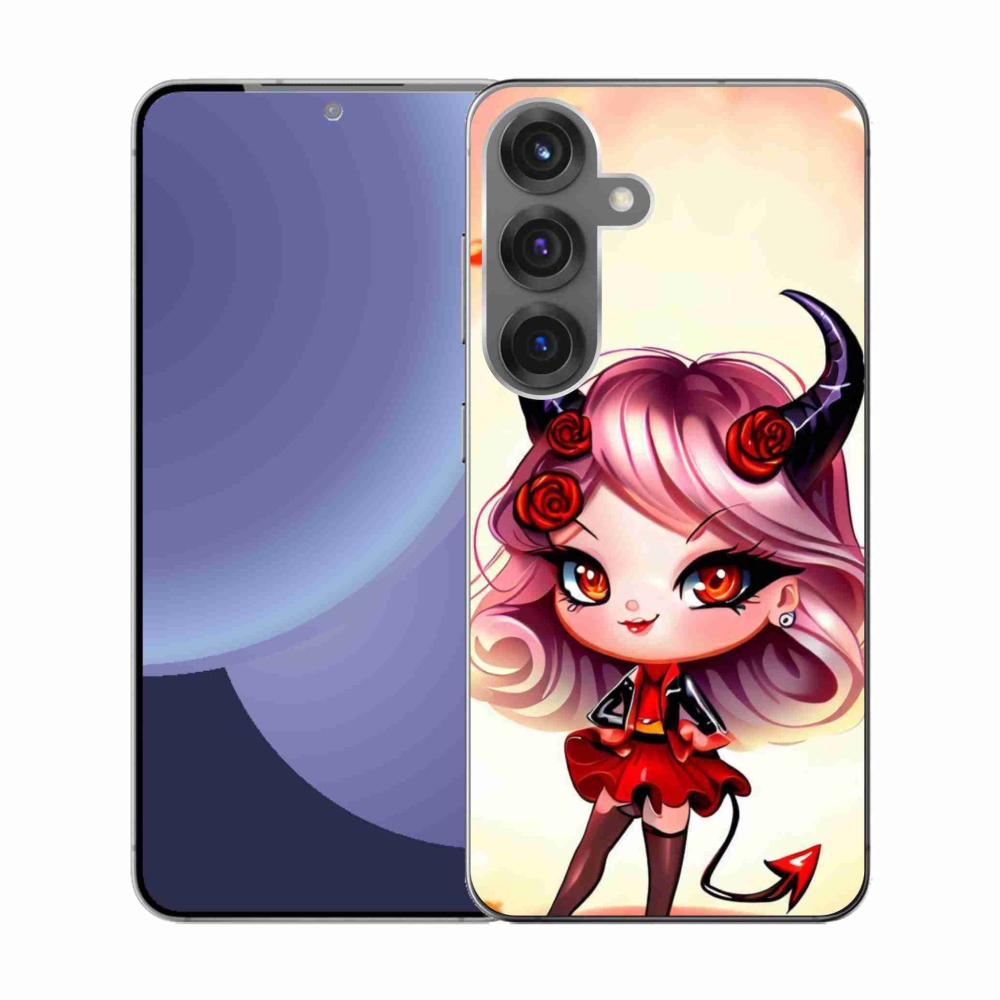 Gelový kryt mmCase na Samsung Galaxy S25 - kreslená čertice