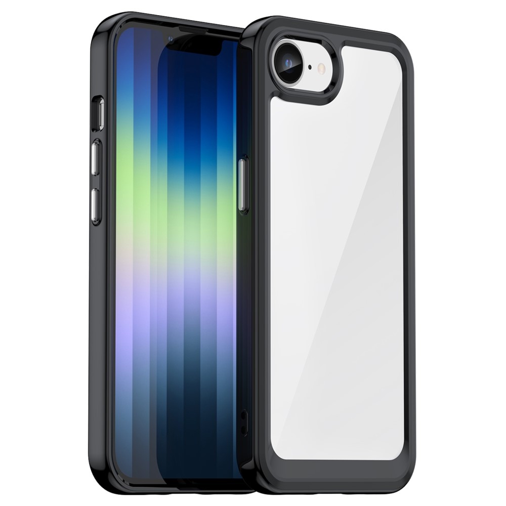 Gelový obal s pevnými zády na iPhone 16e - černý