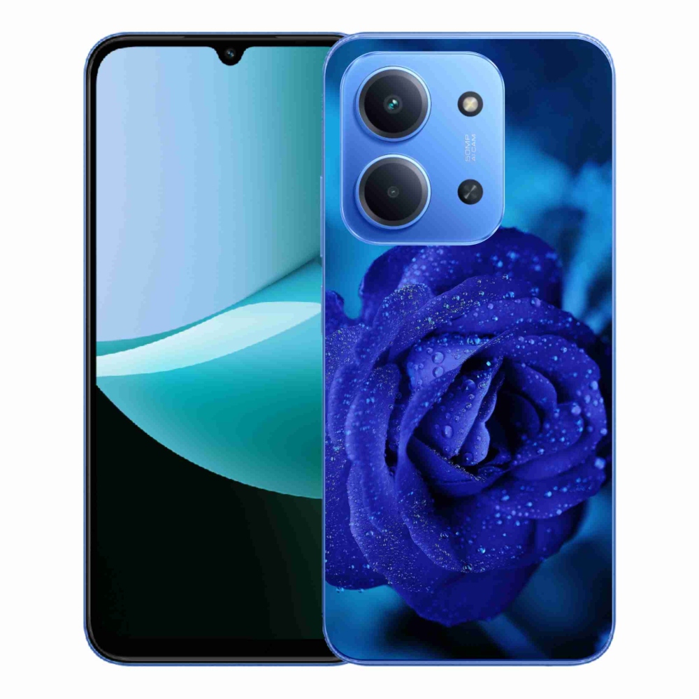 Gelový kryt mmCase na Xiaomi Redmi 15C 4G/5G (173mm) - modrá růže
