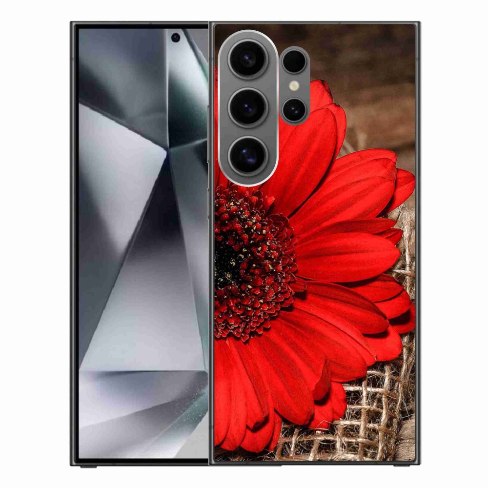 Gelový kryt mmCase na Samsung Galaxy S24 Ultra - gerbera
