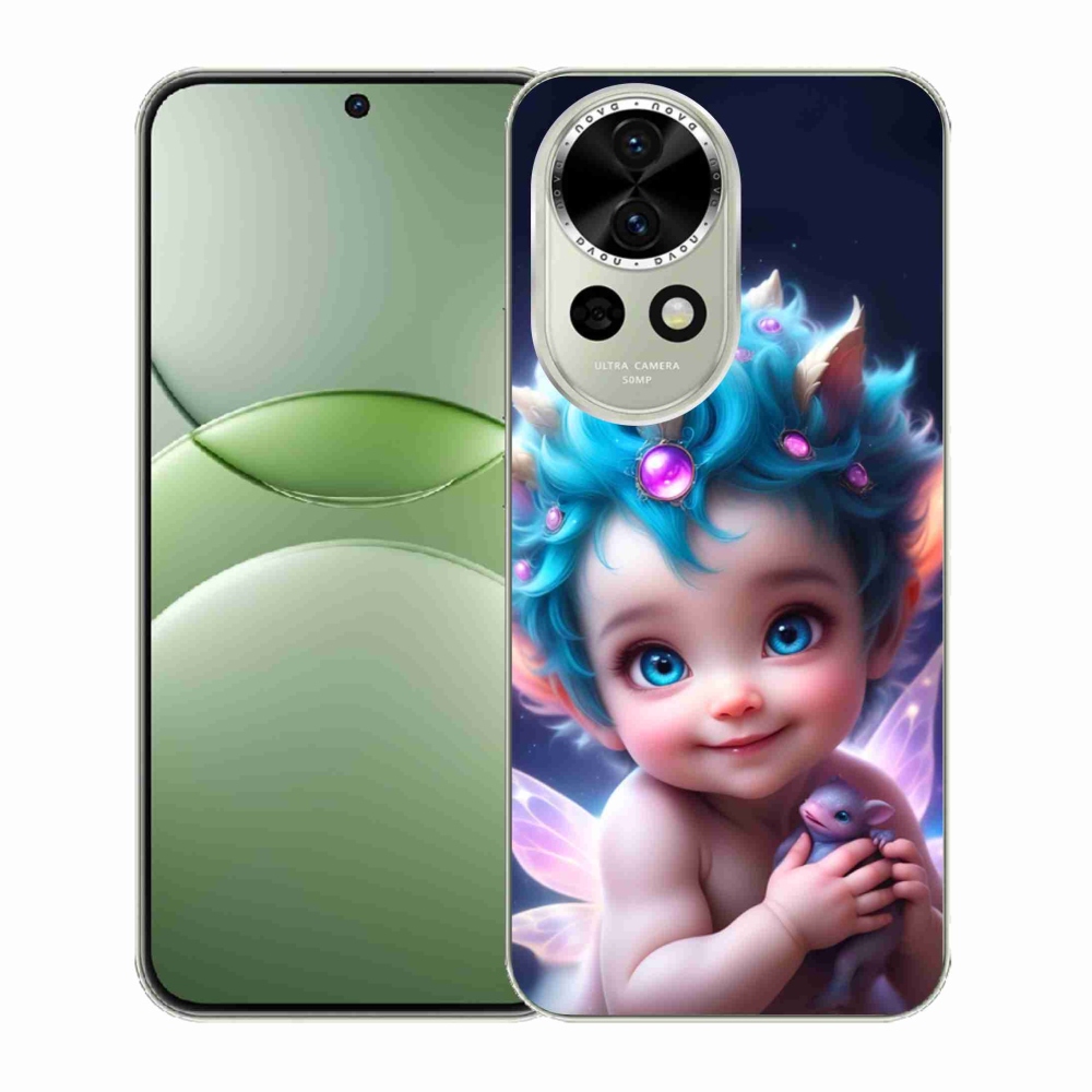 Gelový kryt mmCase na Huawei Nova 13 5G - dítě s motýlími křídly