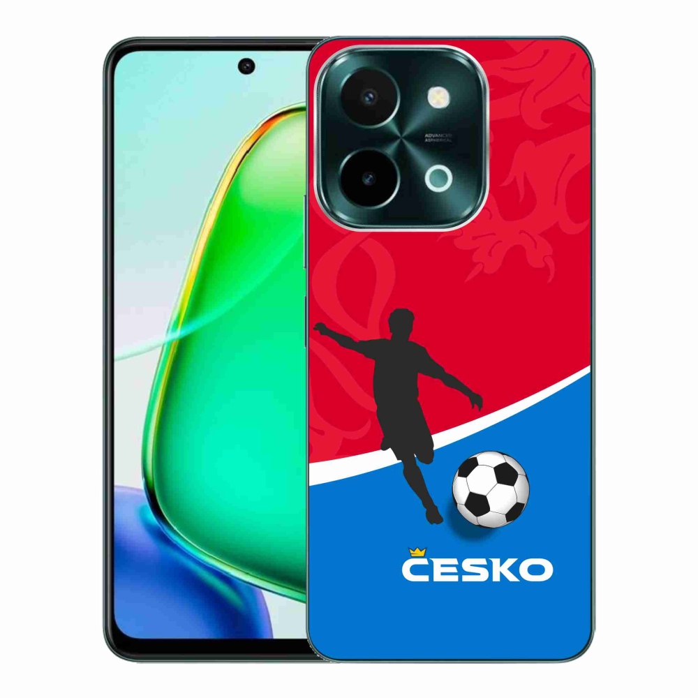 Gelový kryt mmCase na Vivo Y28 - fotbal Česko