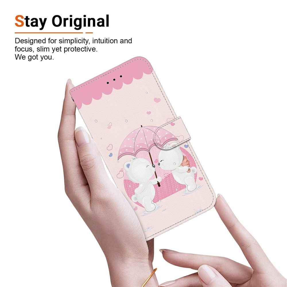 Versatile knížkové pouzdro na Xiaomi Redmi 15 4G (171mm) - medvídci