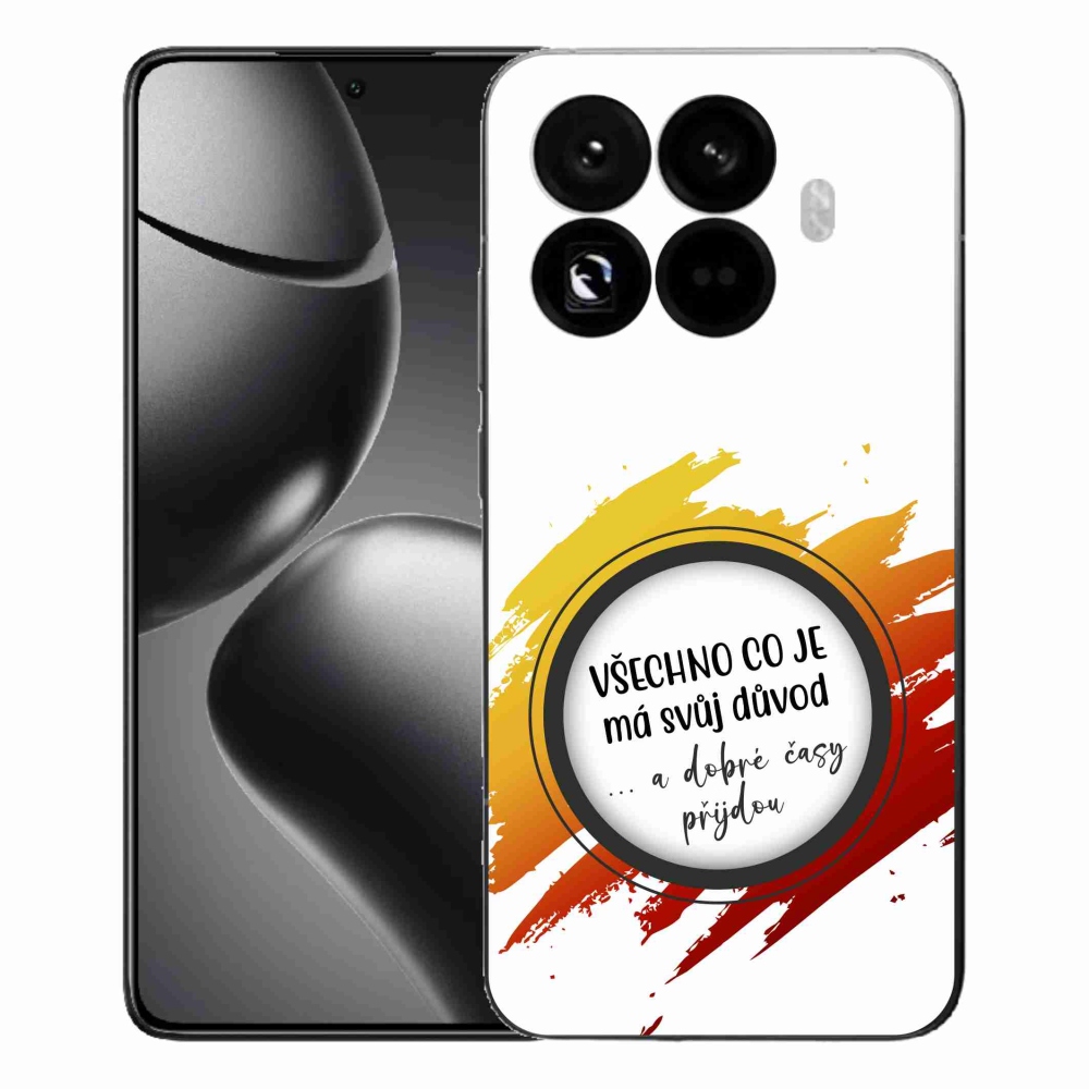 Gelový kryt mmCase na Xiaomi 15T Pro - citát 3 bílé pozadí