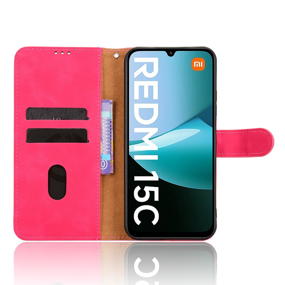 Feel knížkové pouzdro na Xiaomi Redmi 15C 4G/5G (173mm) - rose
