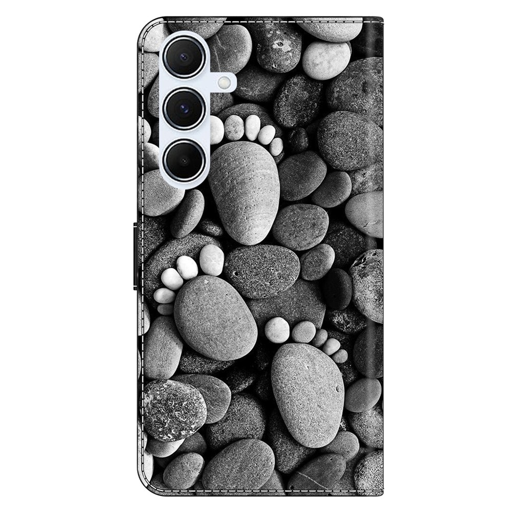 Firmly knížkové pouzdro na Samsung Galaxy A17 5G/A26 5G - stopy z kamene