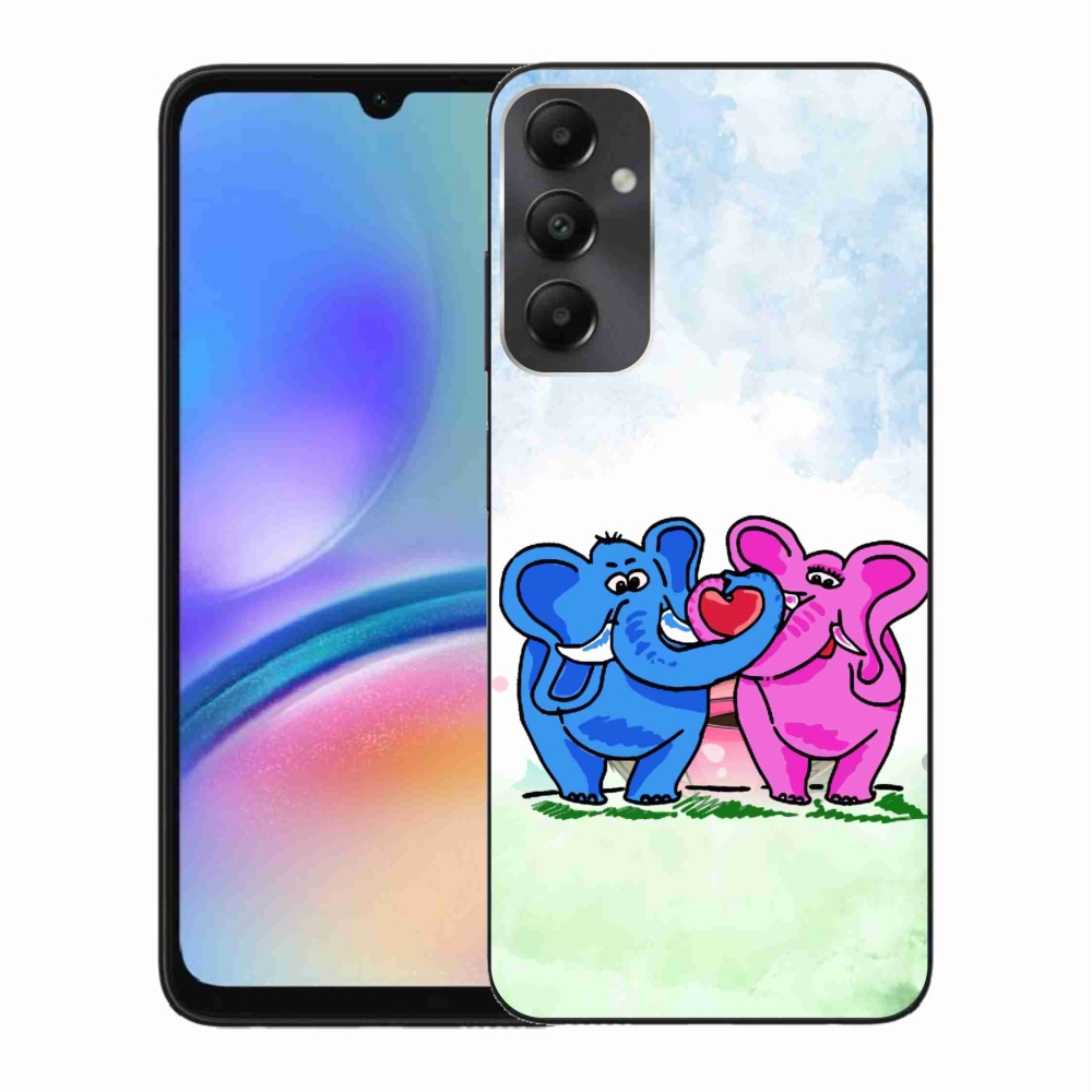 Gelový kryt mmCase na Samsung Galaxy A05s - zamilovaní sloni