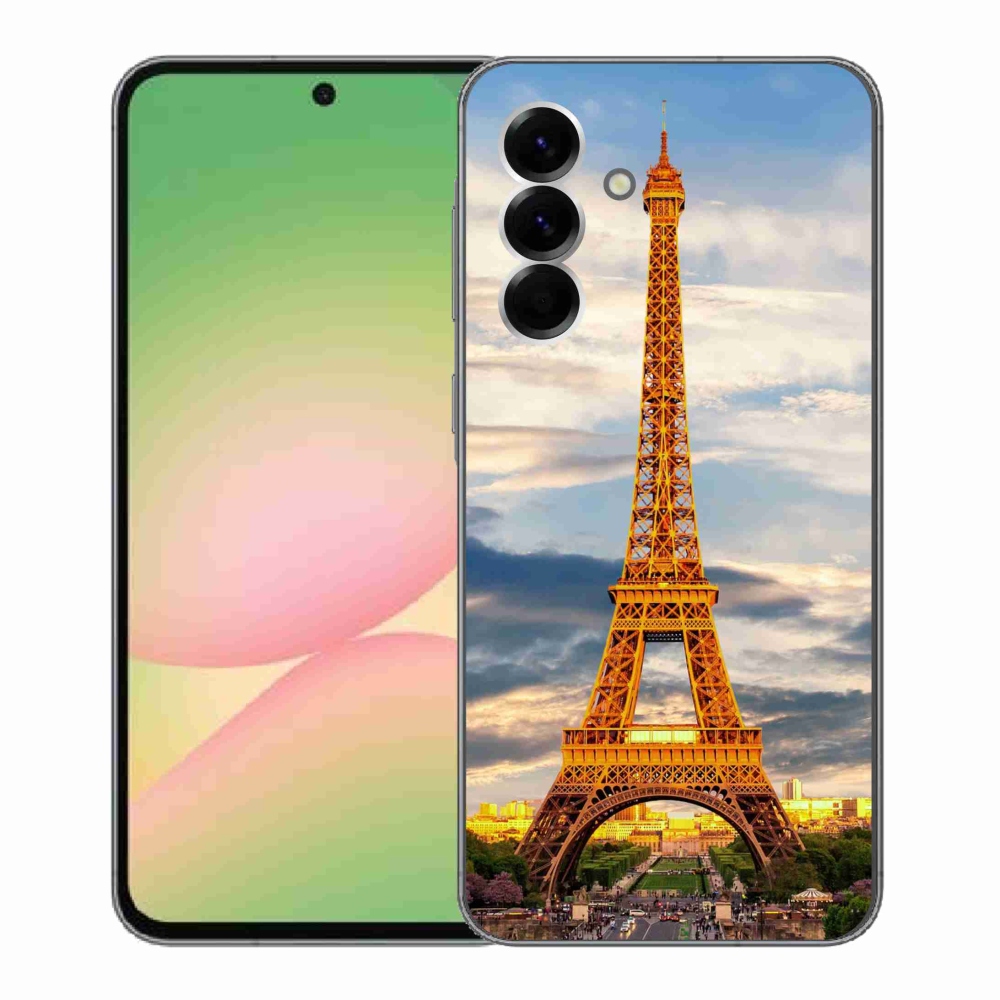 Gelový kryt mmCase na Samsung Galaxy A56 5G - eiffelova věž 3