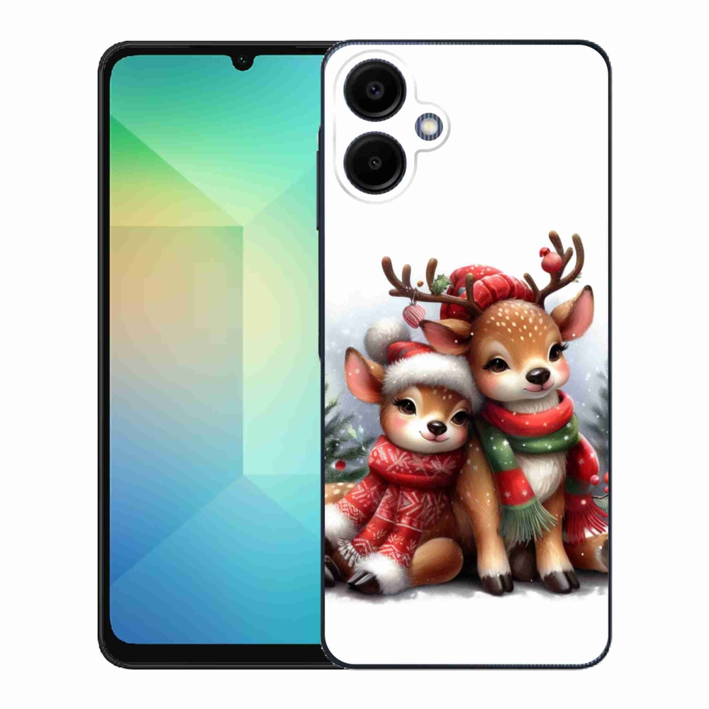 Gelový kryt mmCase na Samsung Galaxy A06 4G - vánoční sobi