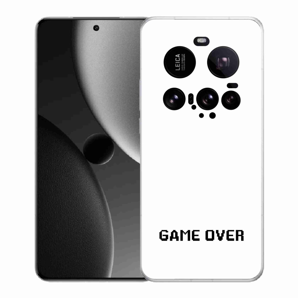 Gelový kryt mmCase na Xiaomi 15 Ultra - game over bílé pozadí