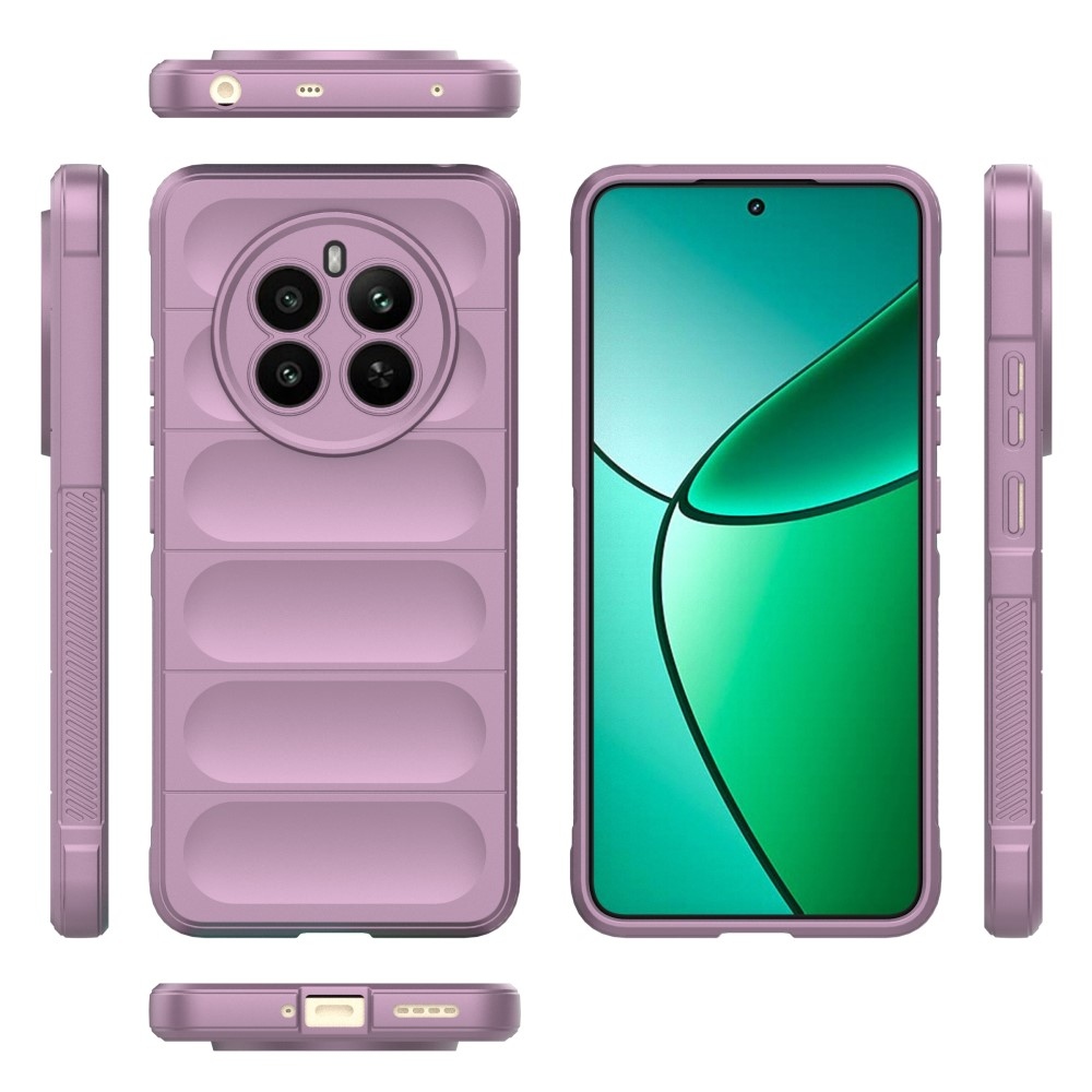 Rugg odolný gelový obal na Realme 12+ 5G - světlefialový