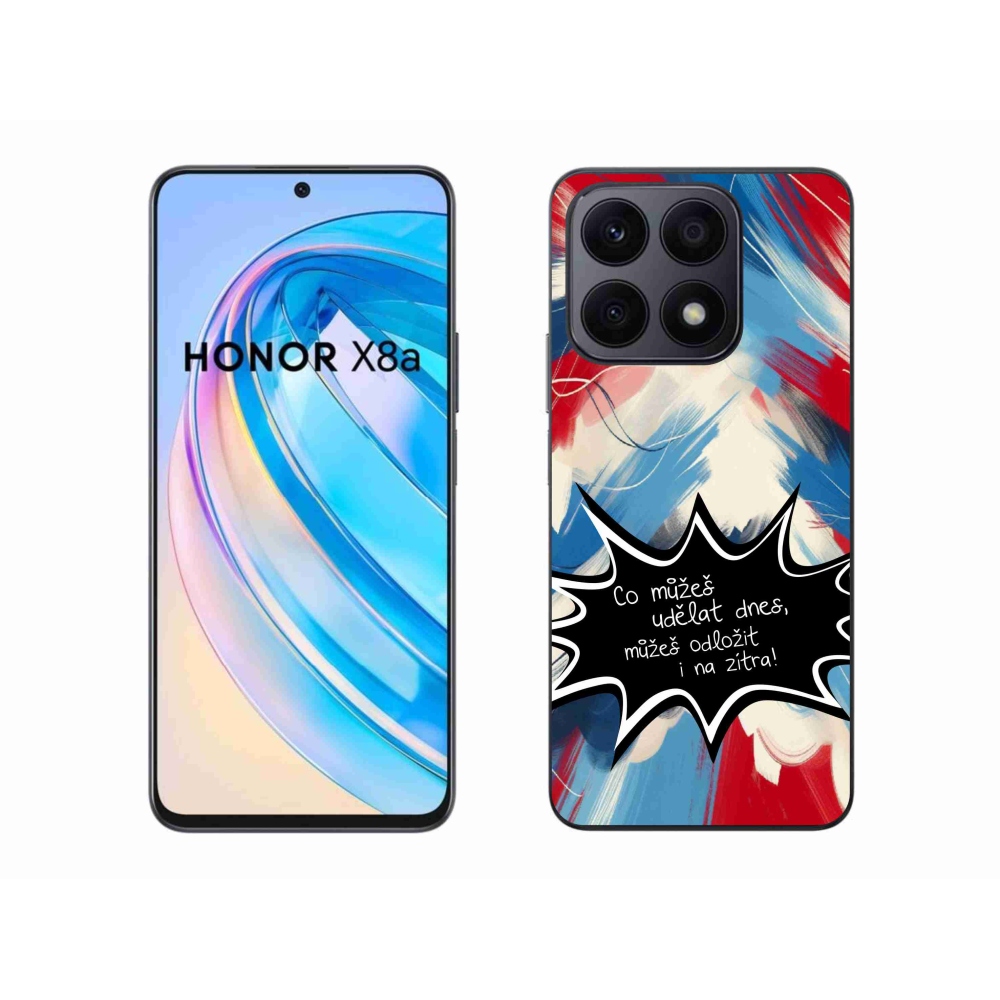 Gelový kryt mmCase na Honor X8a - vtipný text 9 černé pozadí