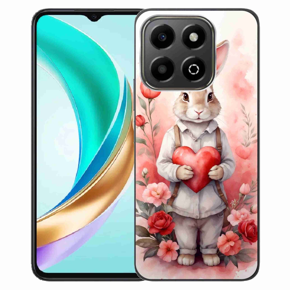 Gelový kryt mmCase na Honor X6b - zajíc se srdíčkem