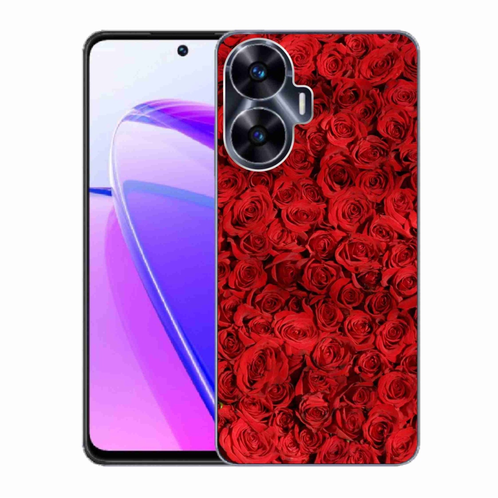 Gelový kryt mmCase na Realme C55 - růže