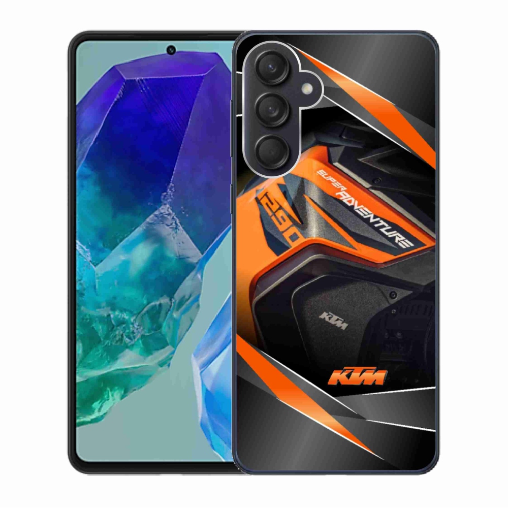 Gelový kryt mmCase na Samsung Galaxy M55 5G - motorka ktm