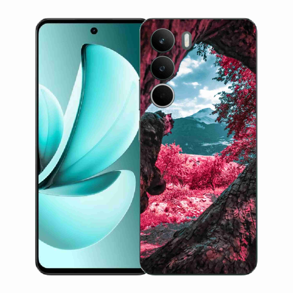 Gelový kryt mmCase na Realme C71 - výhled na hory