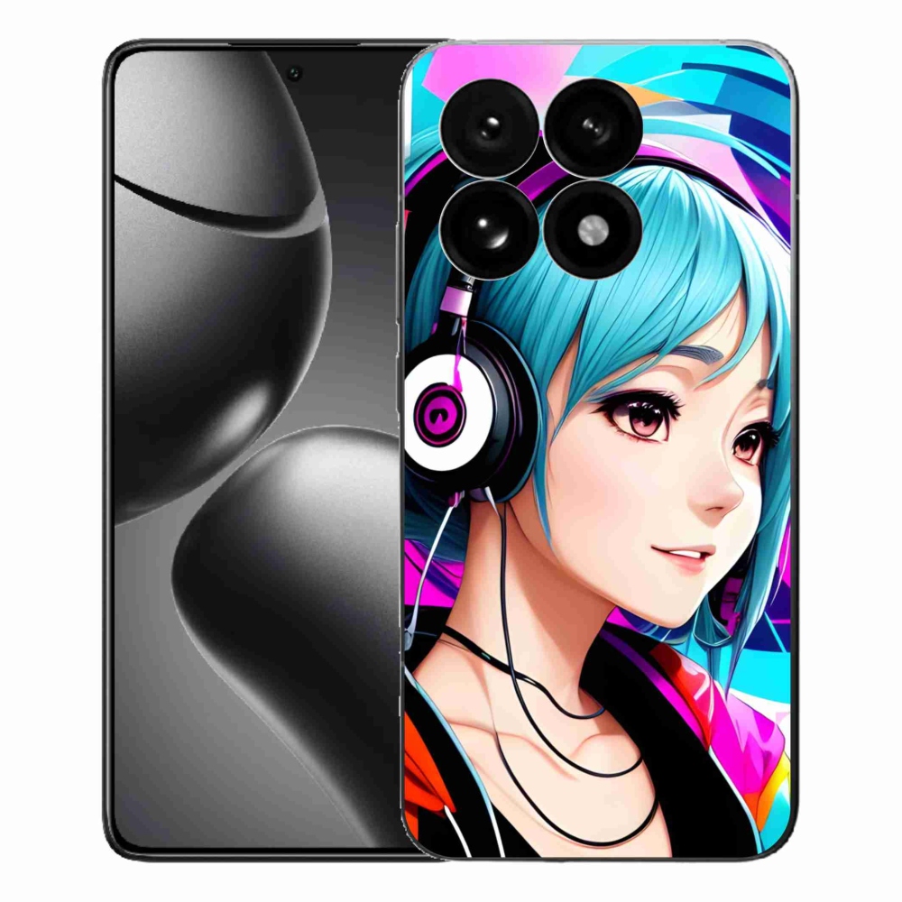 Gelový kryt mmCase na Xiaomi 15T - dívka se sluchátky