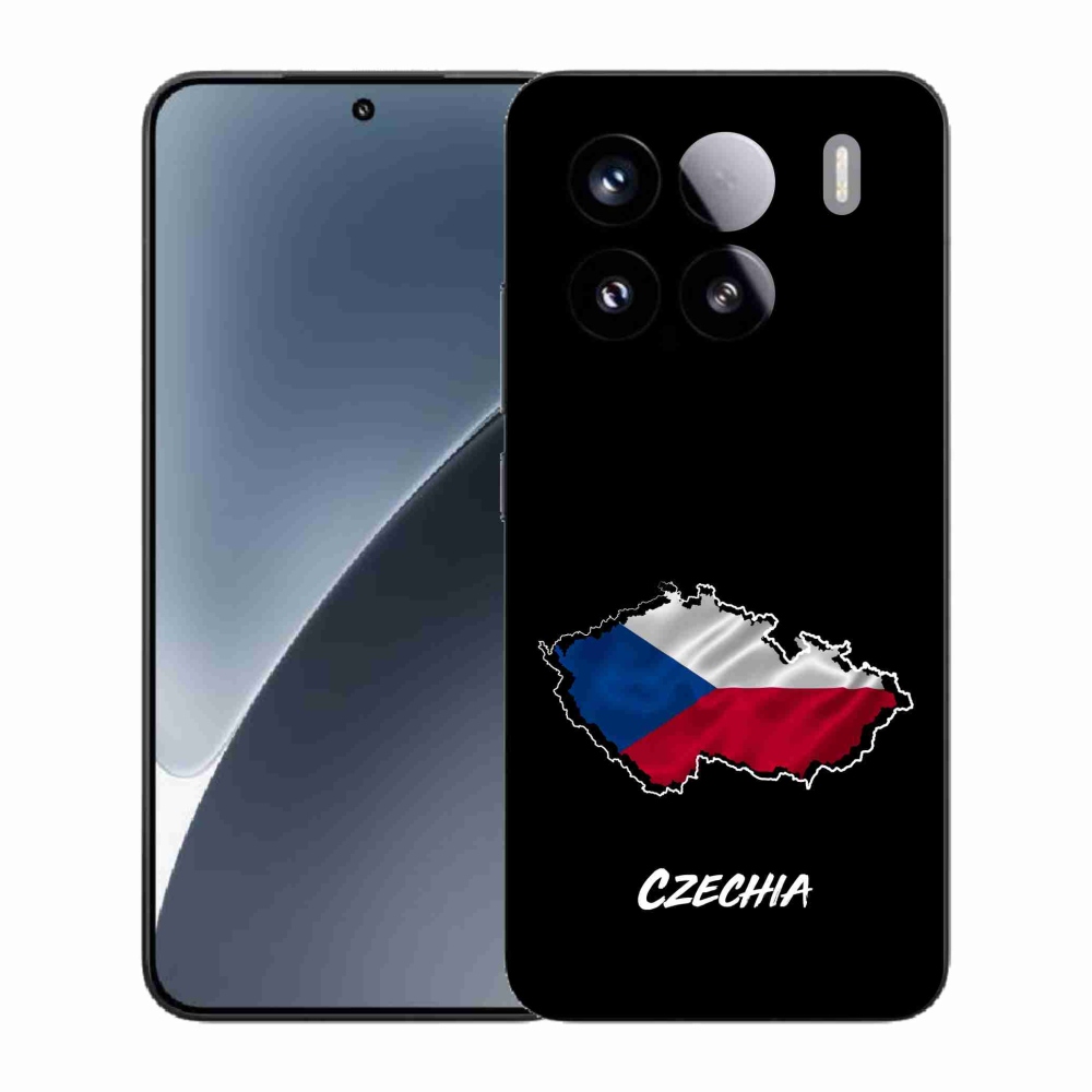 Gelový kryt mmCase na Xiaomi 15 - Czechia černé pozadí