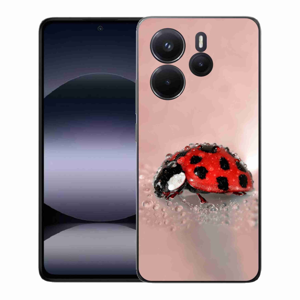 Gelový kryt mmCase na Xiaomi Redmi Note 14 - beruška